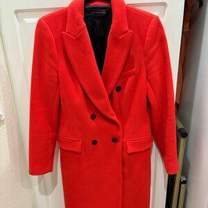 NWOT – Zara Red Wool Coat